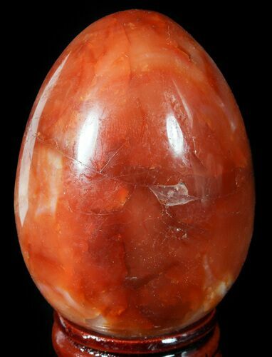 Colorful Carnelian Agate Egg #55506